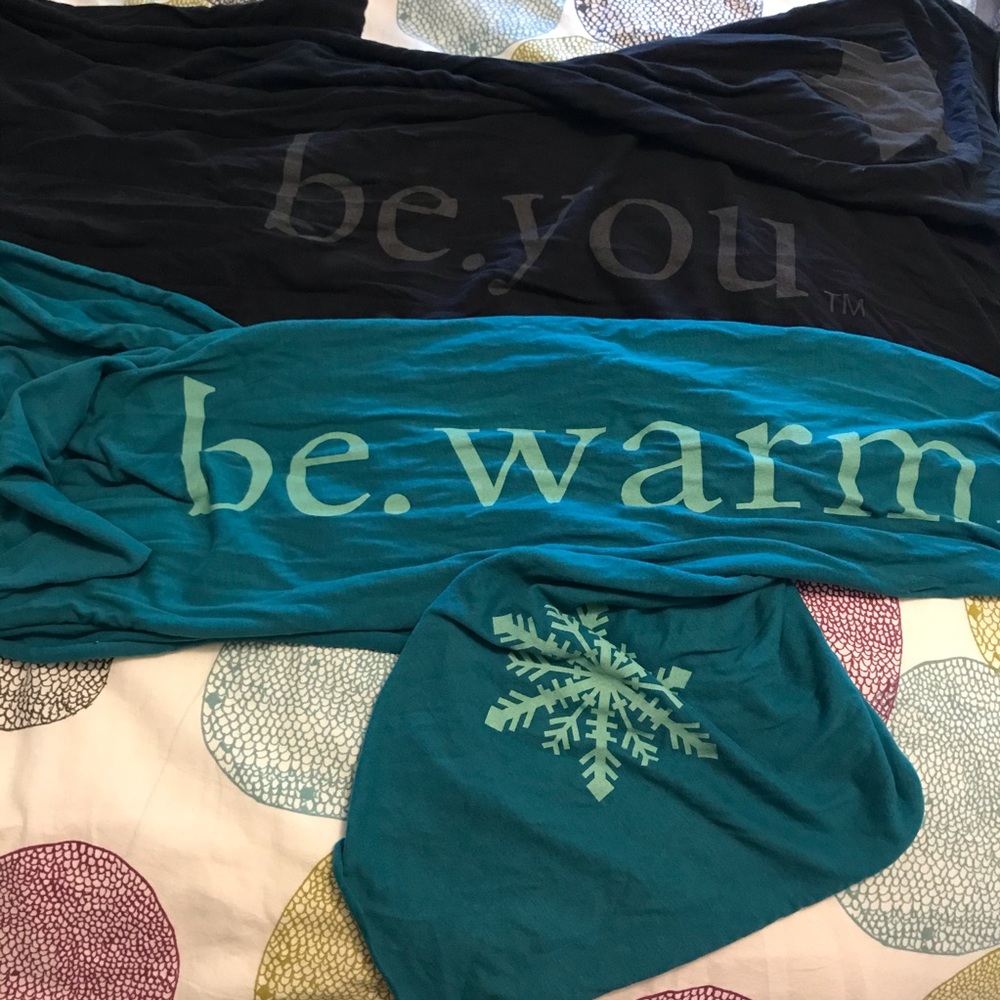 two. scarves.